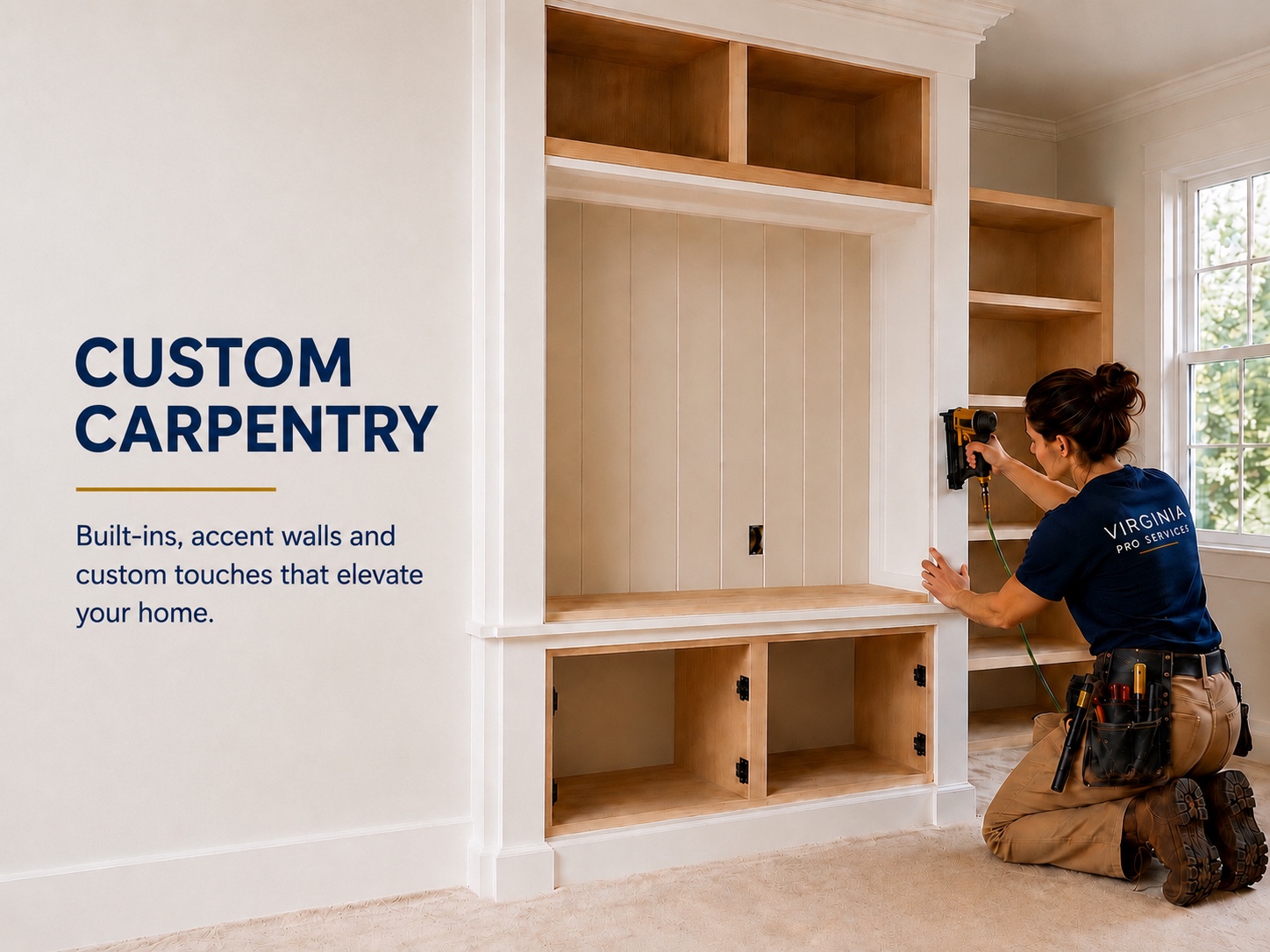 Custom residential carpentry and built-in work